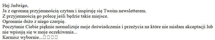 Opinie o newsletterze