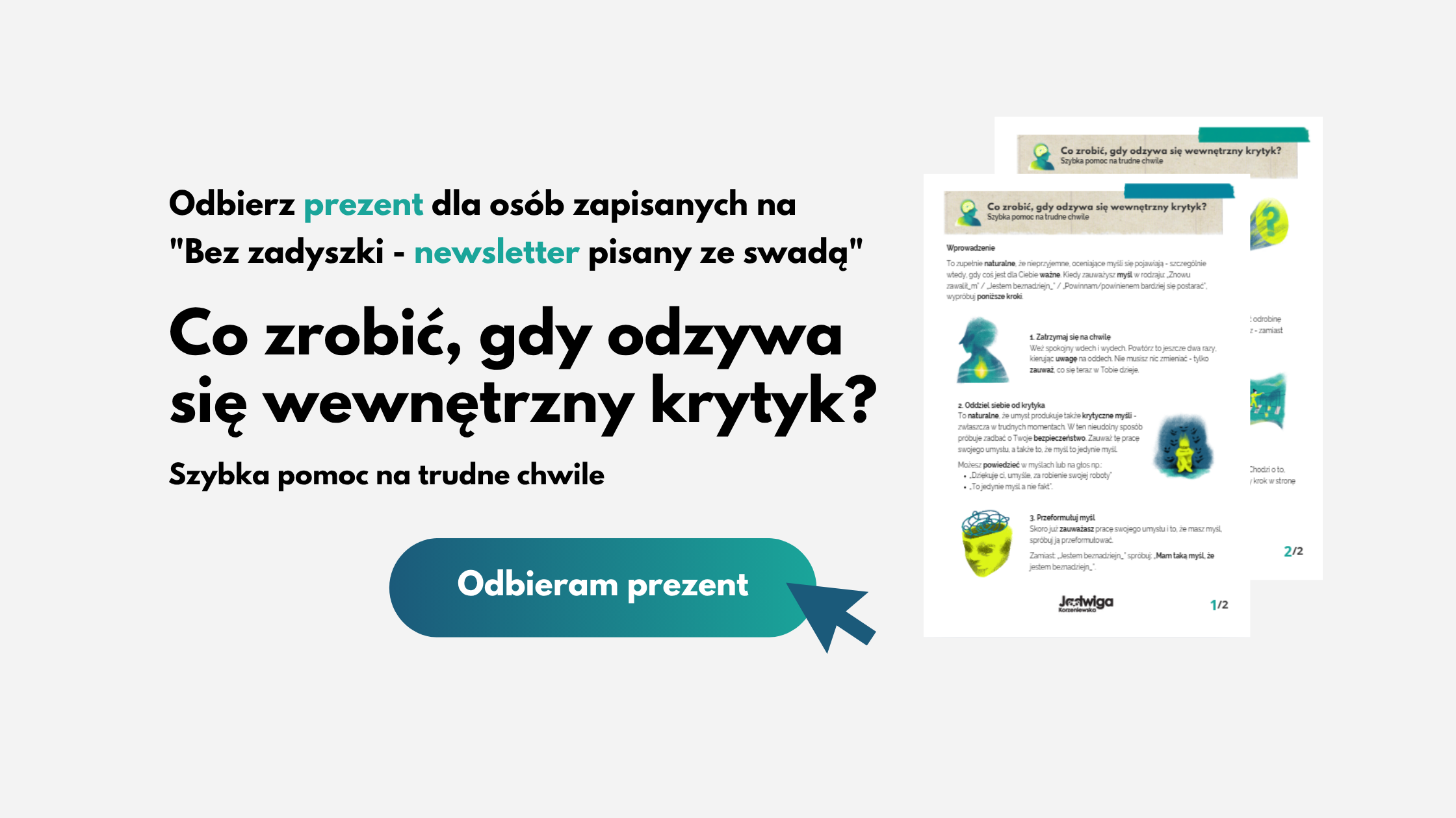 Co zrobić, gdy odzywa się wewnętrzny krytyk